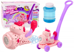 Bubble Machine Ride On Unicorn Lights Sounds Pink