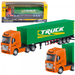 Truck Semi-trailer Container Metal Huina Green 1:50