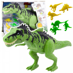 Dinosaur Set With Small Figures Moving Sounds Green