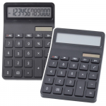 Office School Calculator Large Dual Power Elegant Black