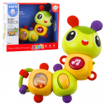 Interactive Sensory Caterpillar Musical Rattle Teether Rotating 360&deg;