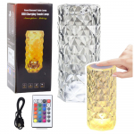 Crystal LED Night Lamp 16 Colors Touch Remote Control