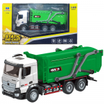 Garbage Truck Metal Huina Green 1:50