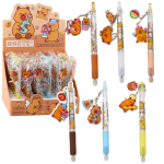 Capybara Gel Pen Keychain Blue Ink 14.5cm Mix