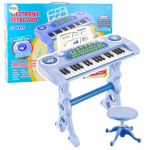 Electronic Piano for Children with Microphone 37 Keys Blue