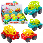Baby Rattle Car Red Green