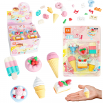 Set of School Sweets Erasers 6 pcs