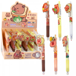 Capybara Gel Pen With Rotating Element Blue Ink 14.5cm Mix