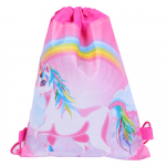 School Shoe Bag Gymnastics Suit Rainbow Unicorn 35x27 cm