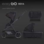 EasyGo Reva Ebony Black Beebik&auml;ru 2 in 1 W/EA/REVA/EB