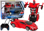Car Robot 2in1 Remote Control R/C Remote Controlled Red