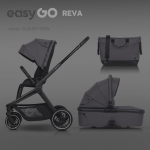 EasyGo Reva Cloudy Gray Beebik&auml;ru 2 in 1 W/EA/REVA/CG