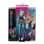 Mattel - Monster High Frankie Stein Doll With Blue And Black Streaked Hair