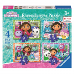 Ravensburger - Puzzle 4in1 Gabby s Dollhouse