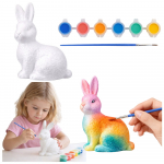 Bunny Styrofoam Decorations Painting Kit Paint Brush