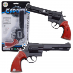 Cap Revolver Gun Prop Shot Sound Black
