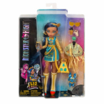 Mattel - Monster High Cleo De Nile Doll With Blue Streaked Hair And Pet Dog