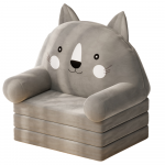 Reclining Chair For Children Cat 3 Levels Gray  56x50cm