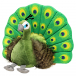 Plush Mascot Cuddly Toy Elegant Peacock Green 30cm