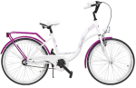 Noorte jalgratas AZIMUT Julie 24", valge/violetne