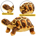 Plush Turtle Mascot Cuddly Toy Plushie Brown 25cm