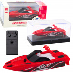 Remote Controlled RC Motorboat White and Red 15cm
