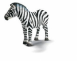 Schleich - Wild Pet Zebra Figurine