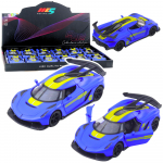 Sports Car Metal Race Drive Opening Doors Blue 1:32