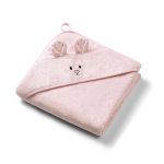 BabyOno bambusest kapuutsiga vannir&auml;tik 100x100cm Pink 306655