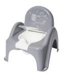 Bērnu podiņ&scaron;-krēsls TegaBaby OWL grey SO-010