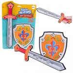 Knight Set Shield Sword Foam Emblem Lily 2pcs