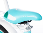 Laste jalgratas Karbon Kitty 16", t&uuml;rkiis/valge