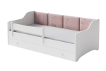 Lastevoodi Erik 160x80 valge madratsiga Pink Panel