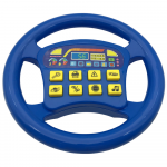 Interactive Car Steering Wheel Sounds Blue
