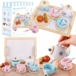 Coffee Tea Wooden Set Small Household Appliances Cookies