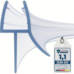 HNNHOME 1m Kaardus du&scaron;iekraani tihend 6-8mm klaasile