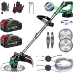 Fiutazge 24V aku murutrimmer, teleskoop, 3-&uuml;hes, 2 akuga