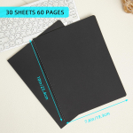 YOOMONA B5 m&auml;rkmik must, t&auml;ppidega, 19.3x25.5 cm