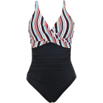 V-kaelusega push-up naiste &uuml;hesosaline k&otilde;htu trimmiv ujumisriie, L / 4XL 4XL