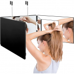 Nuscen 3-osaline 360&deg; voltuv juuksuri- ja kosmeetikapeegel must