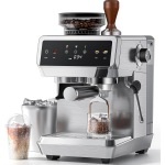 AMZCHEF 20-baarine espressomasin veski ja piimavahustajaga