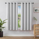 Pimendavad termokardinad &ouml;&ouml;sidega, hallikasvalge, 132x158 cm, 2 tk