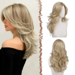 Kihtidena l&otilde;igatud laineline parukas tukaga (50 cm) &ndash; Gold Blonde