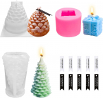 3-osaline j&otilde;uluteemaline silikoonist k&uuml;&uuml;nlavormide komplekt