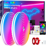 RGB Neon LED-riba 20m, App ja kaugjuhtimispult