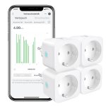 Nutipistik EIGHTREE WLAN Smart Socket, 16A, 4 tk