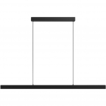 LED lineaarne rippvalgusti puldiga, 120cm (Must)
