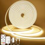 Lamomo COB LED-riba 10m 4000K IP65 h&auml;mardatav puldiga