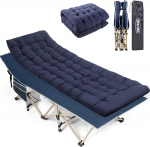 Overmont klappvoodi pehme madratsiga 190x71cm, sinine