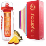 Hydracy joogipudel infuseriga 1L, BPA-vaba Laava-Punane